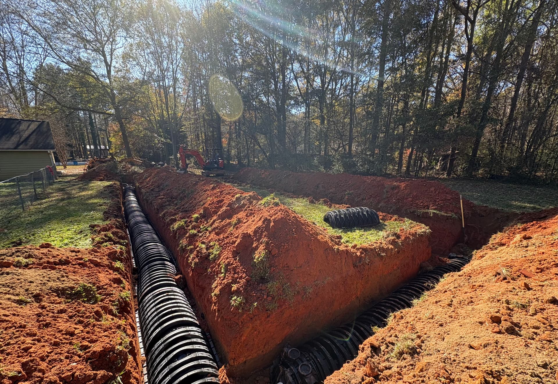 Old Drainfield Replaced From Trench to Finish image