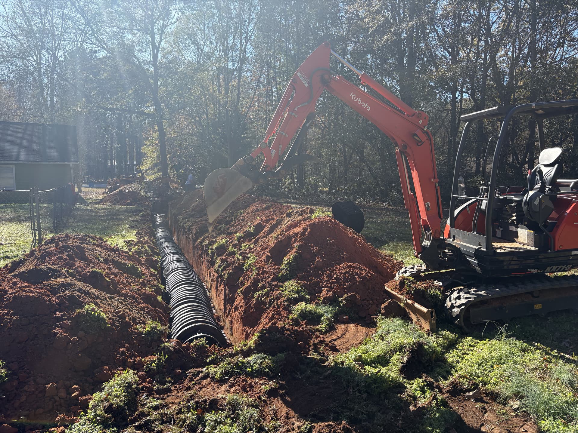 Gallery photos for Old Drainfield Replaced From Trench to Finish: Image #4