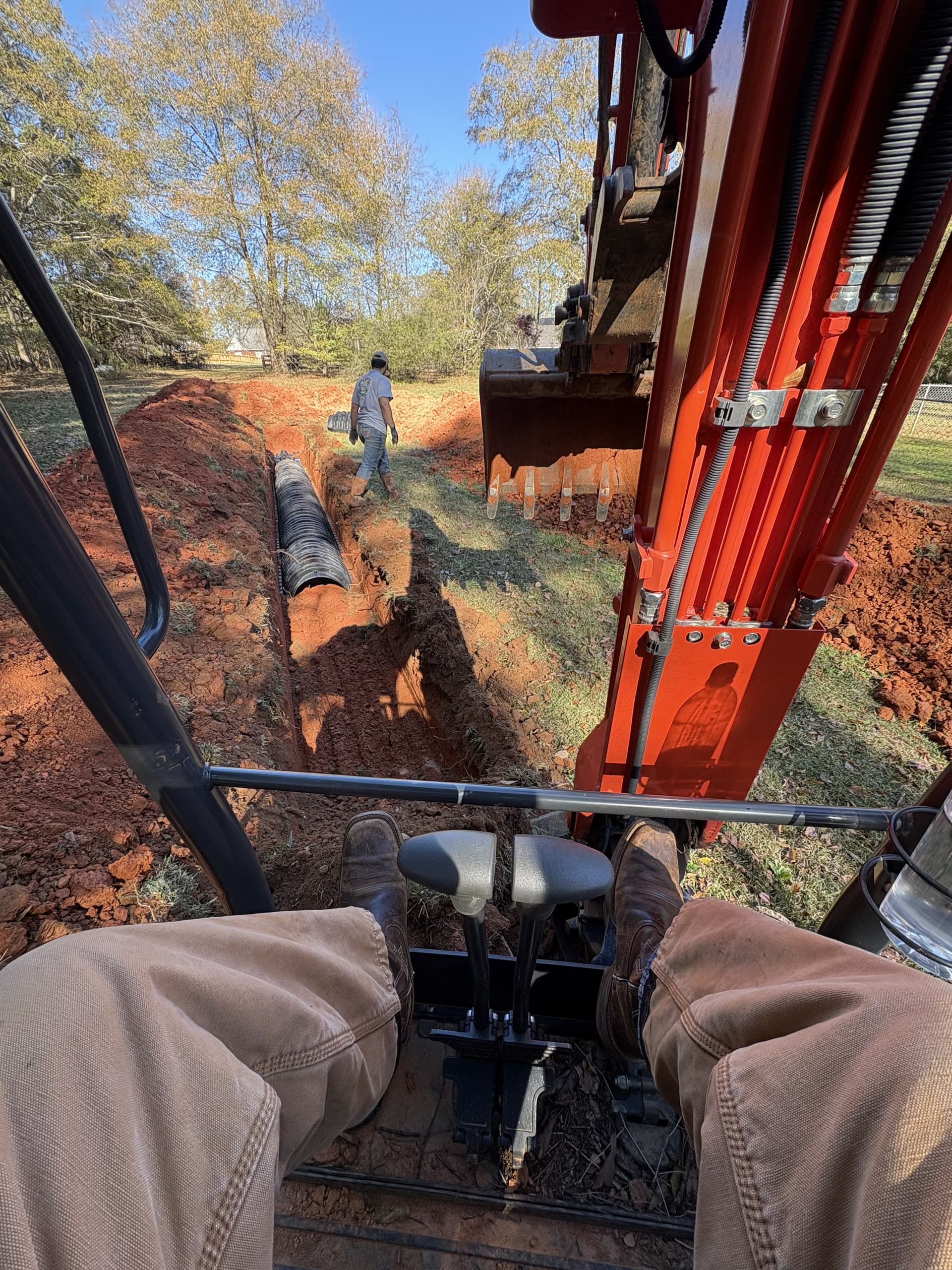 Gallery photos for Old Drainfield Replaced From Trench to Finish: Image #3