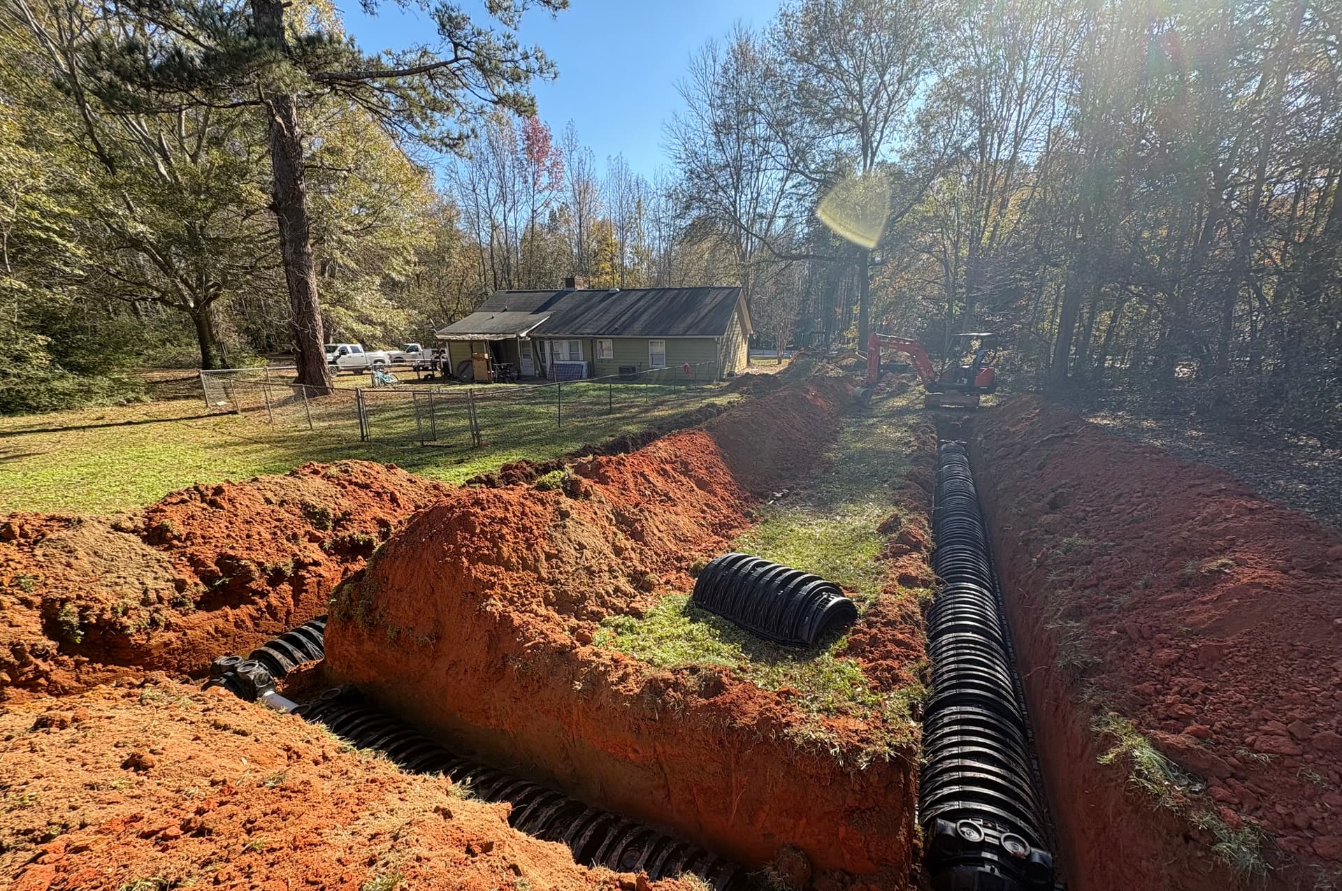 Gallery photos for Old Drainfield Replaced From Trench to Finish: Image #1