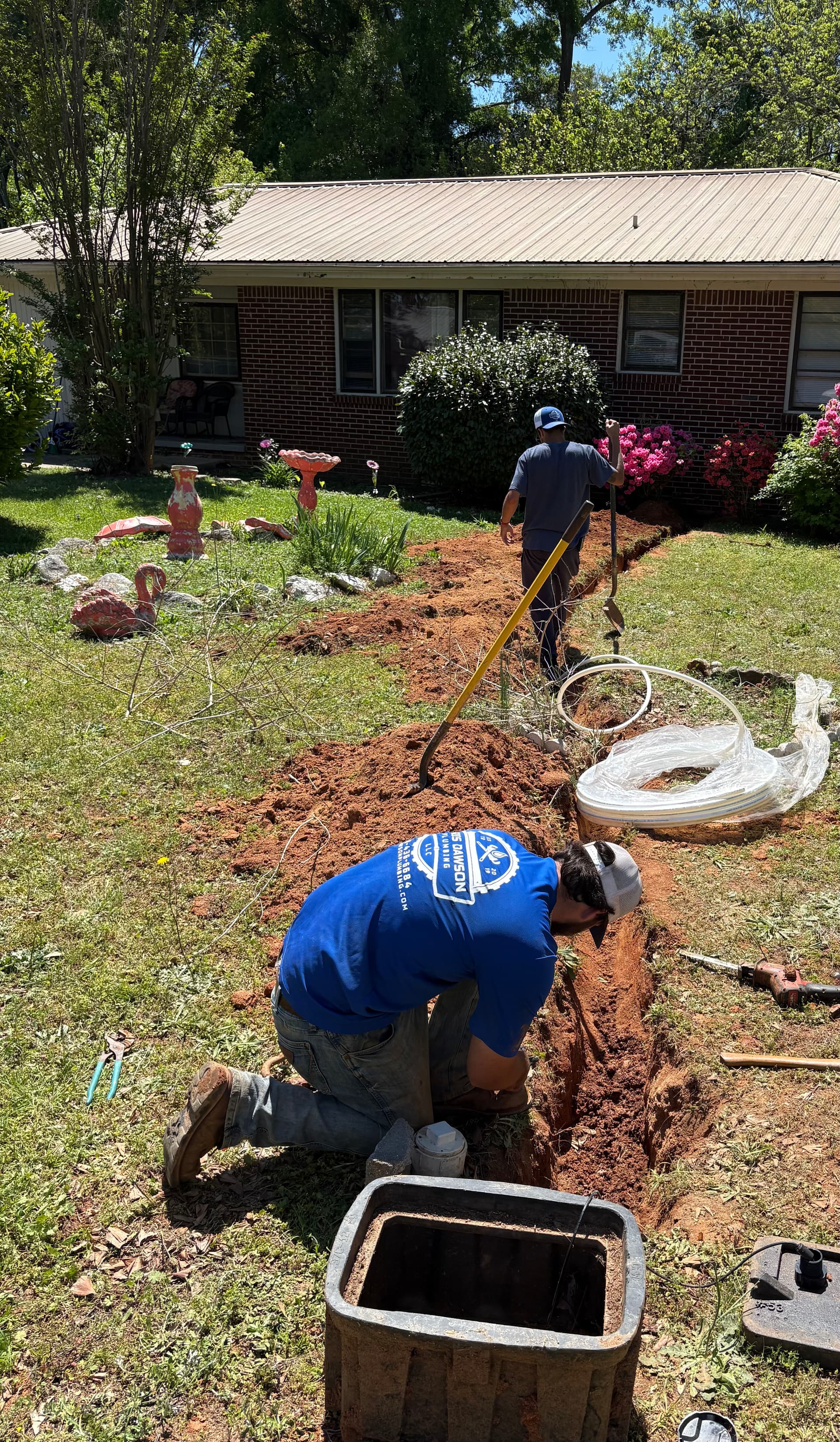 Gallery photos for Low Water Pressure Fixed With a Full Outdoor Pipe Replacement: Image #1