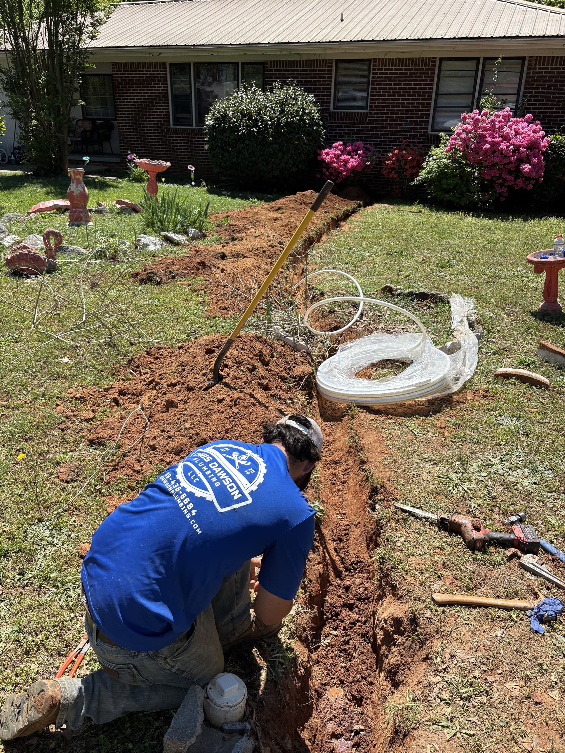 Gallery photos for Low Water Pressure Fixed With a Full Outdoor Pipe Replacement: Image #2