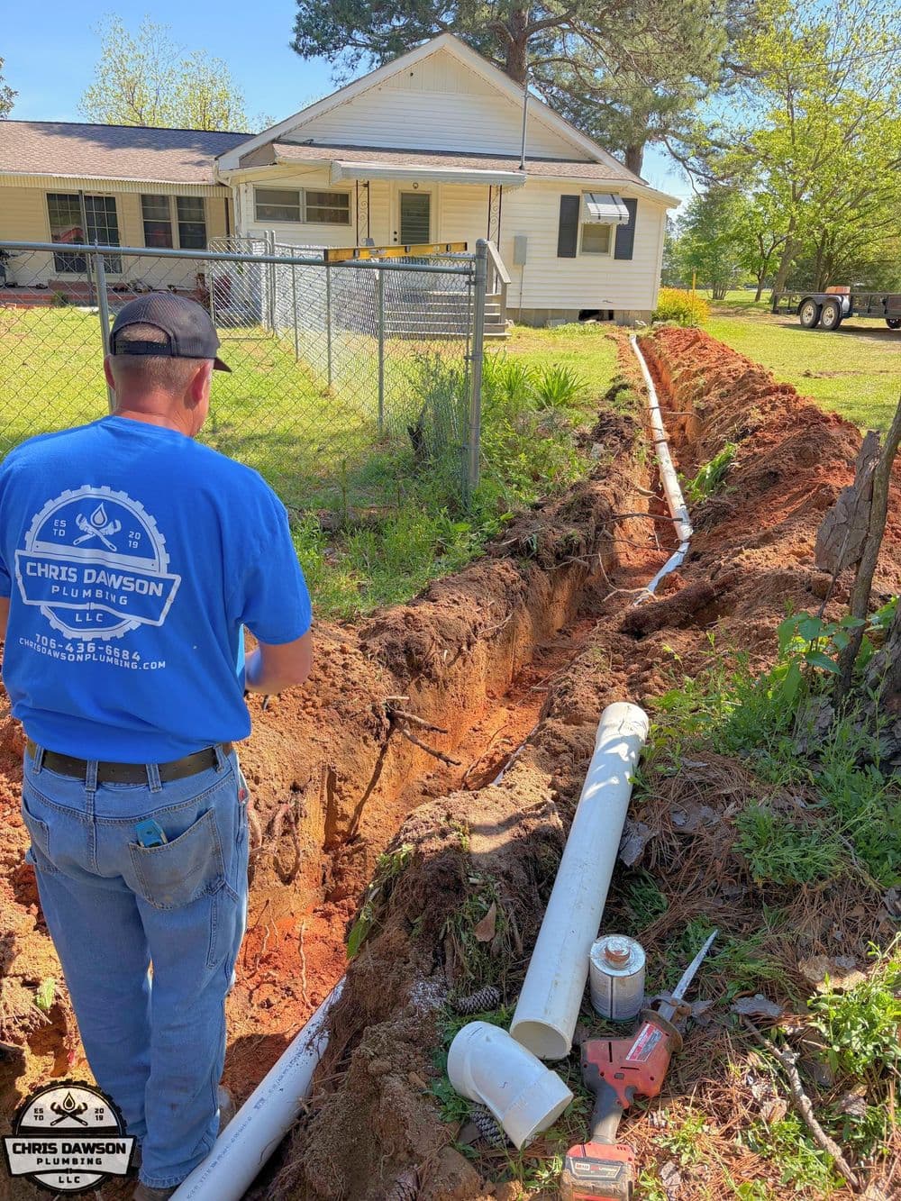 Gallery photos for Efficient Sewer Line Replacement in Elberton: Image #1